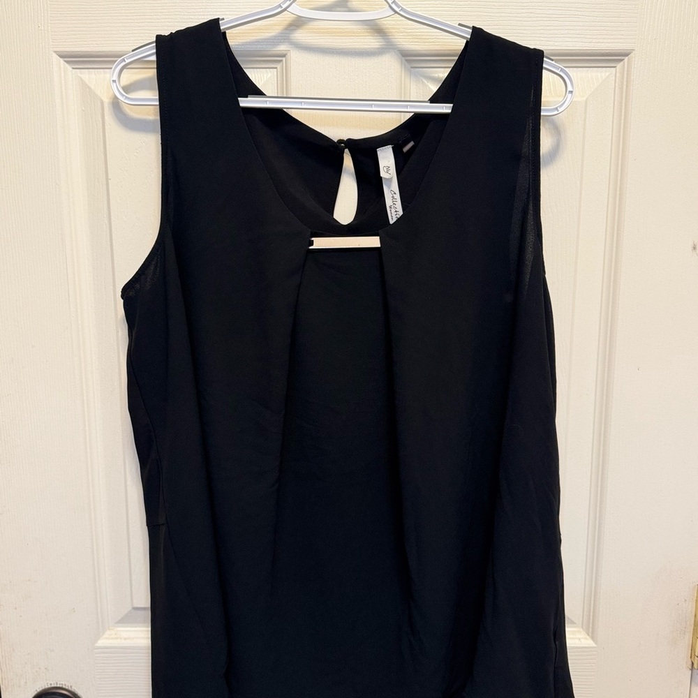 Collection B Black Sleeveless Blouse